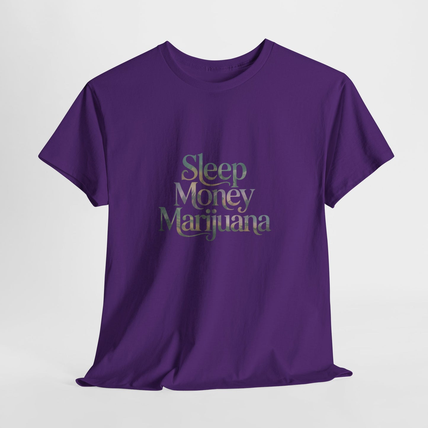 Sleep Money Marijuana Unisex Heavy Cotton Tee, Casual Streetwear, Gift for Stoners, 420 Apparel, Chill Vibes T-Shirt