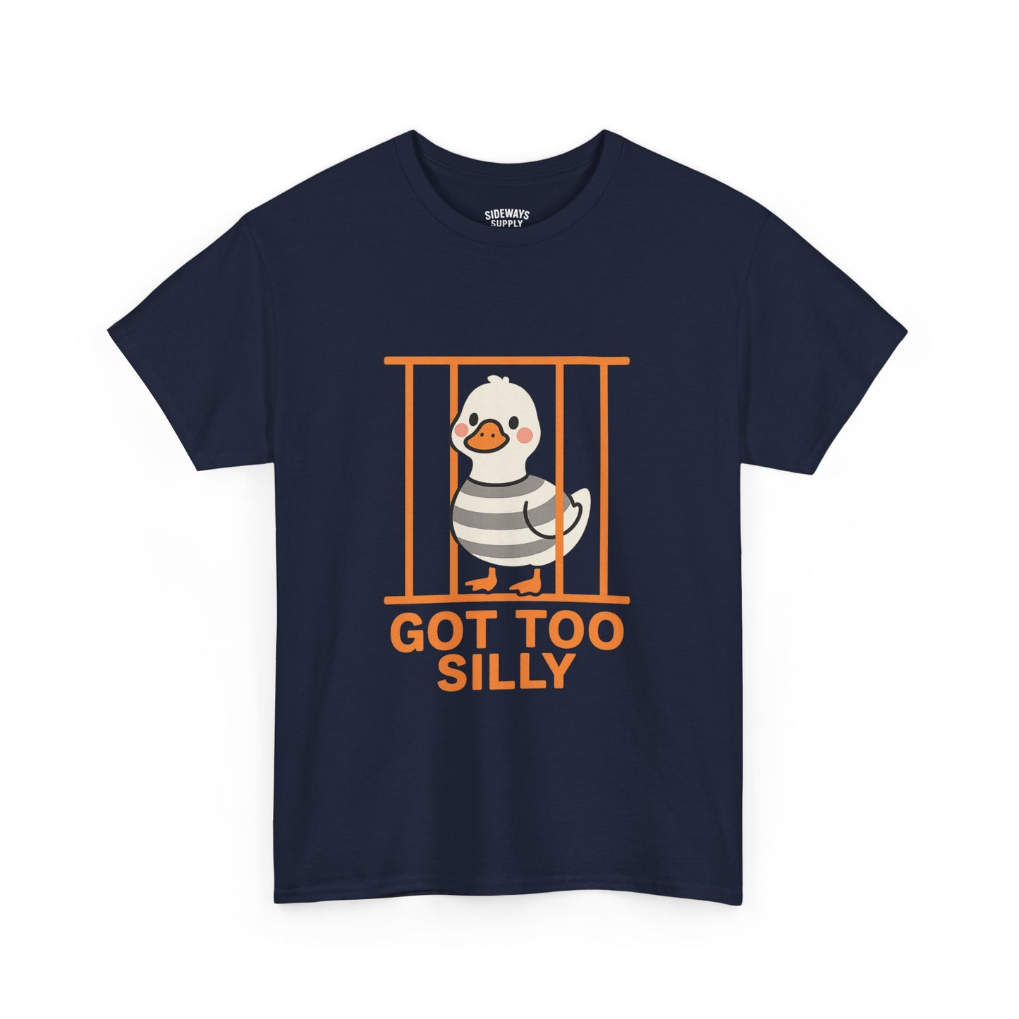 Funny Goose Jail Humor Heavy Cotton Tee