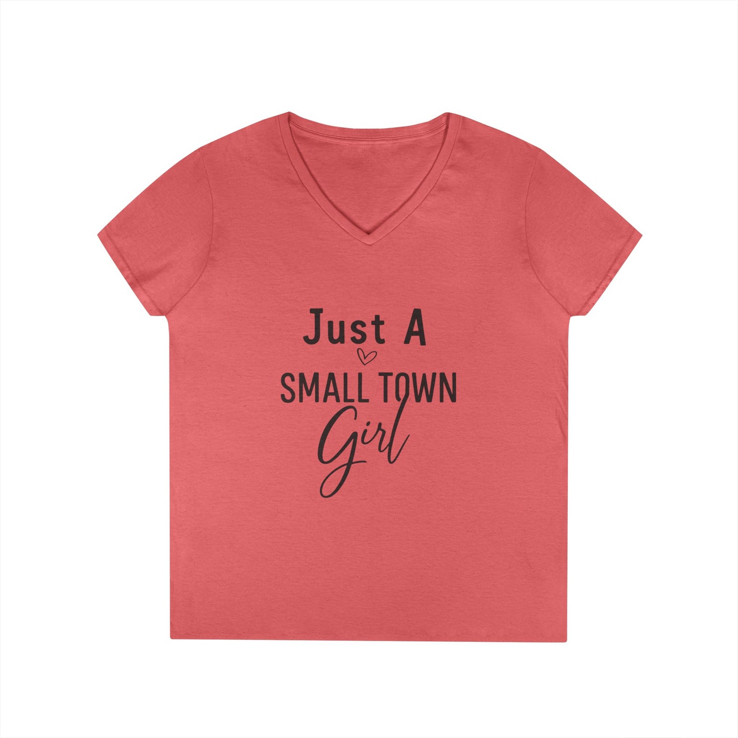Just a Small Town Girl | V-Neck T-Shirt Rooted in charm. Ready for anything. 🌾