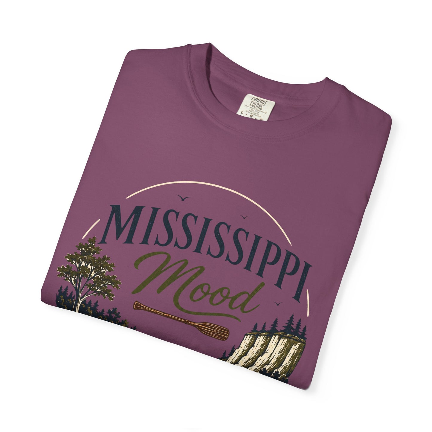 Mississippi Mood T-Shirt — Retro Riverfront Scenic Tee