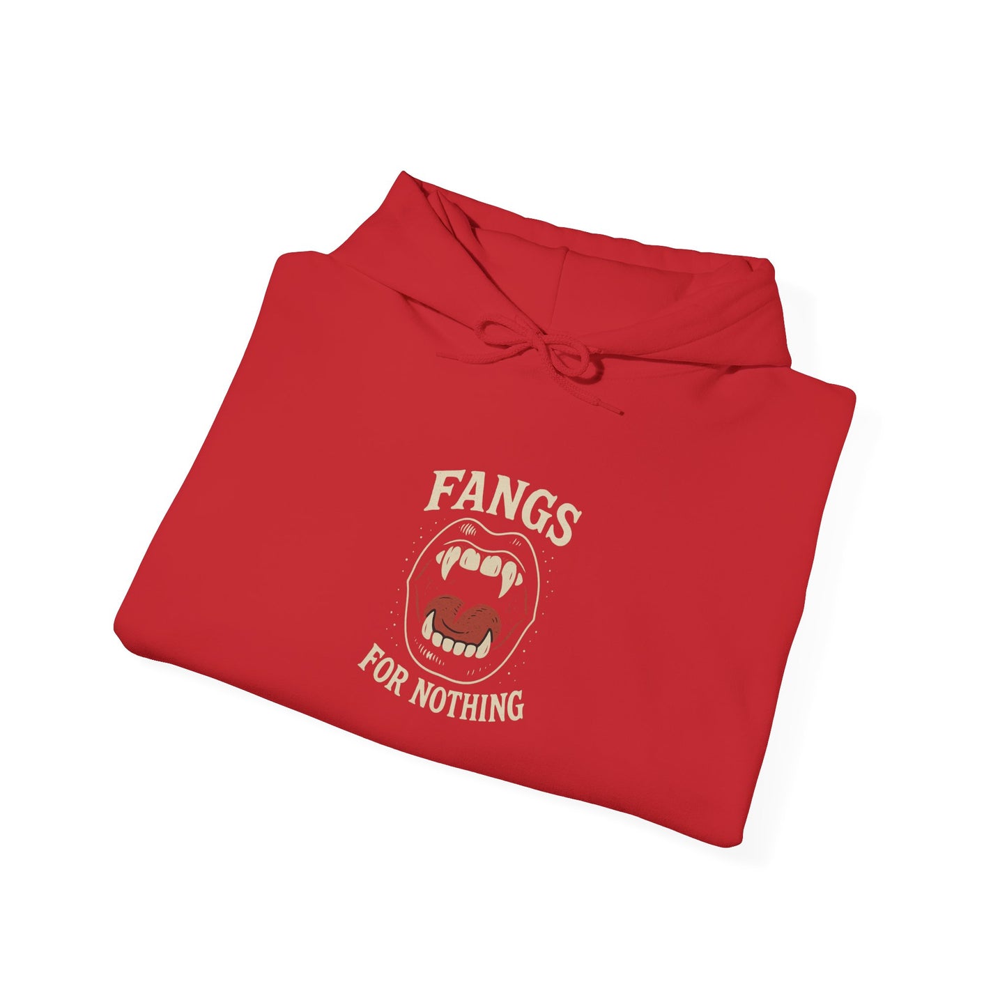 Fangs for Nothing Hoodie - Comfortable Unisex Sweatshirt for Halloween