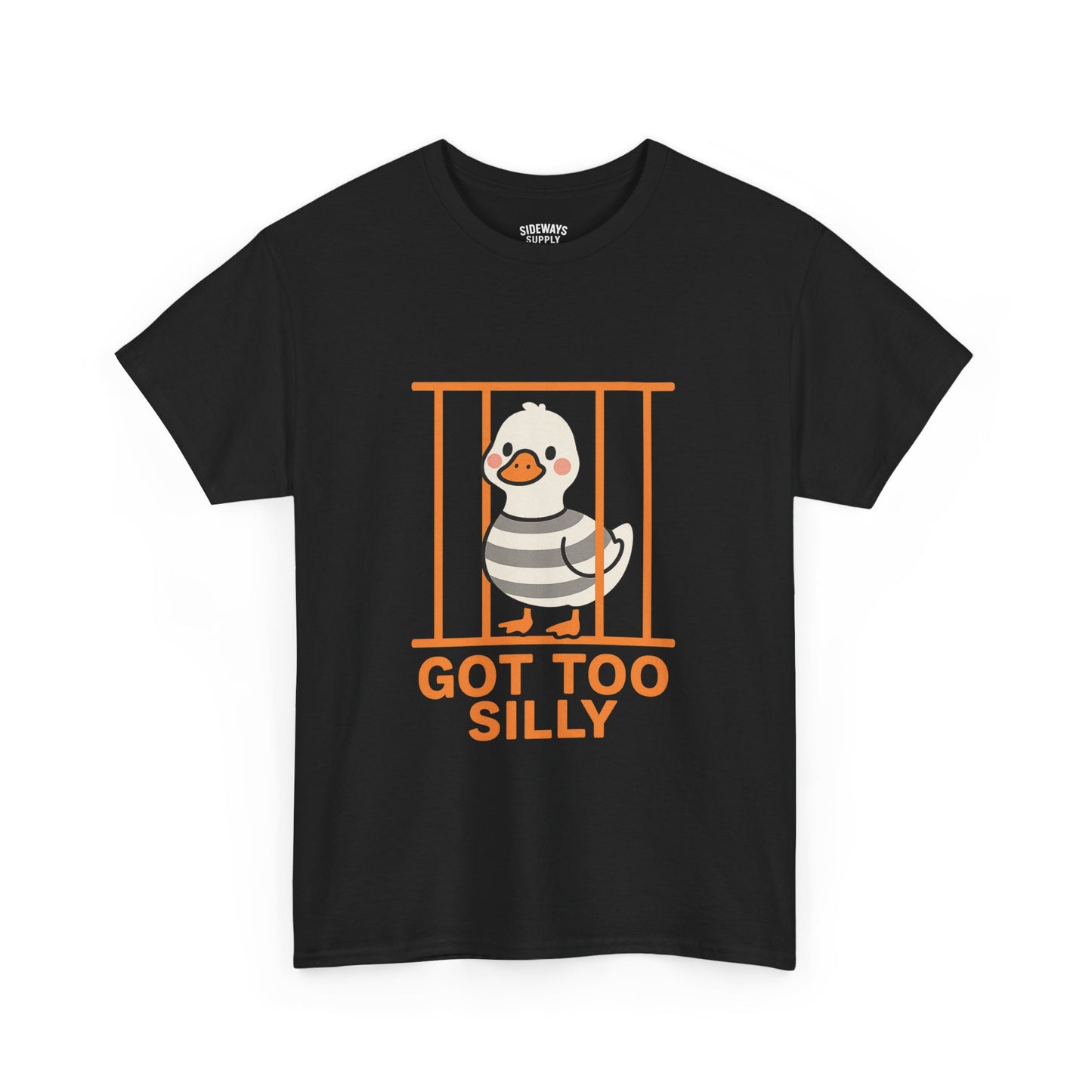 Funny Goose Jail Humor Heavy Cotton Tee
