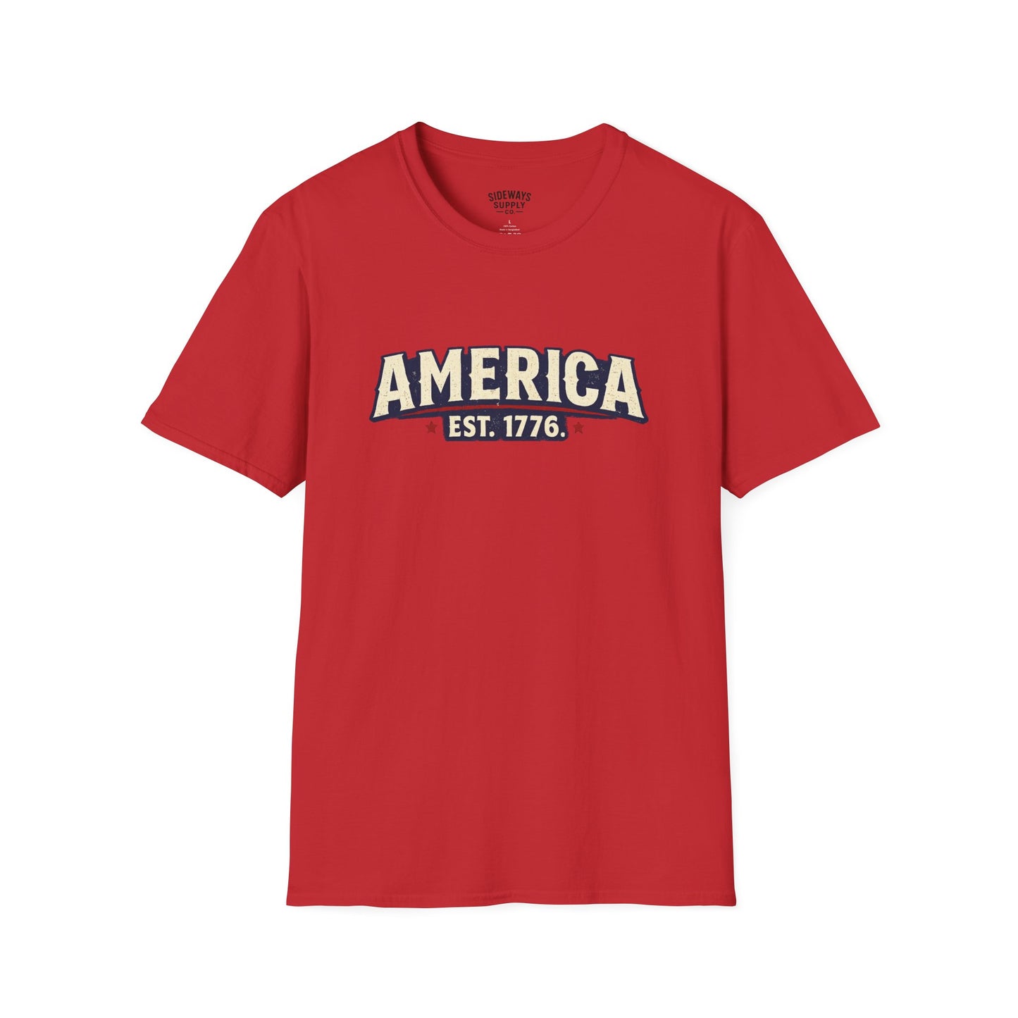 America EST. 1776 T-Shirt — Vintage Patriotic USA Tee