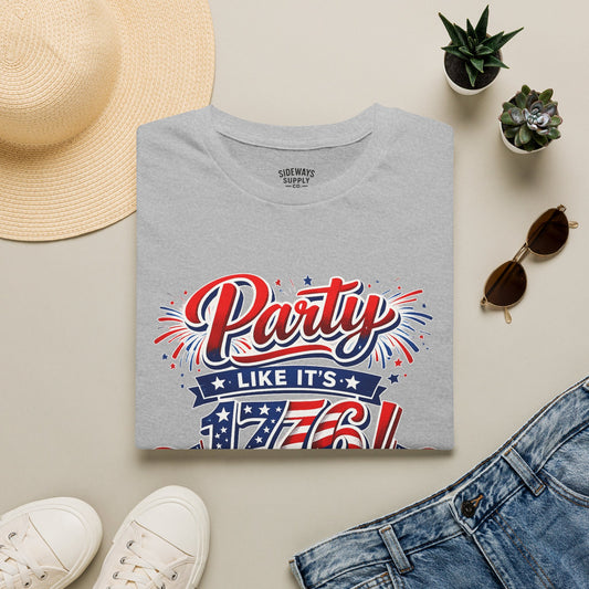 T-Shirt — "Party Like It's 1776!" Patriotic 4th of July Tee