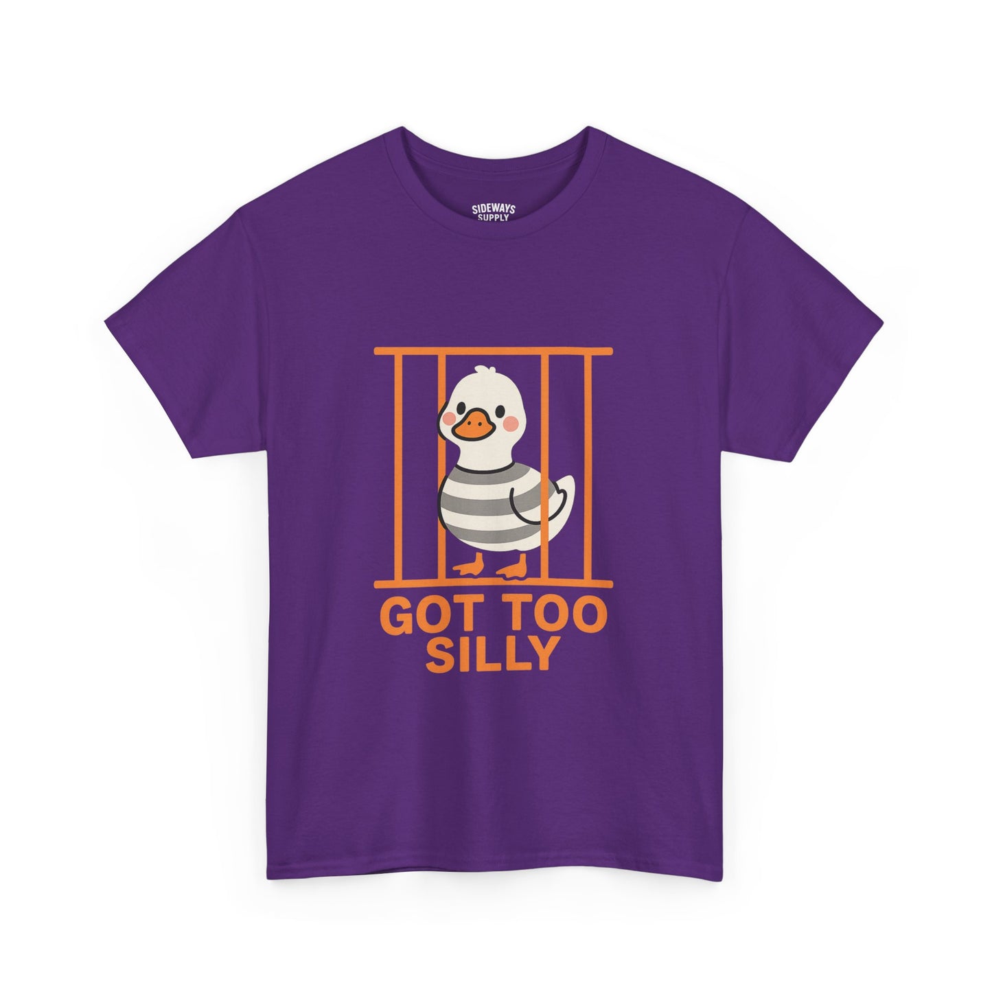 Funny Goose Jail Humor Heavy Cotton Tee