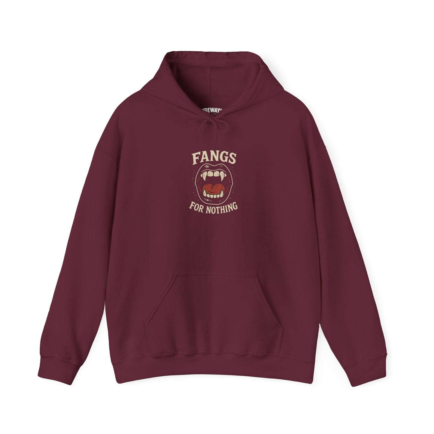 Fangs for Nothing Hoodie - Comfortable Unisex Sweatshirt for Halloween