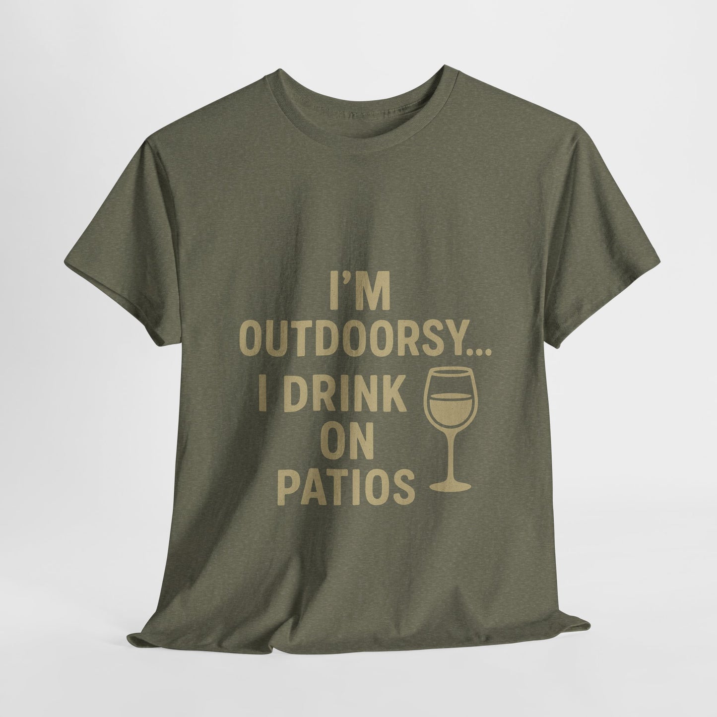 I’m Outdoorsy, I Drink on Patios – Softstyle Tee