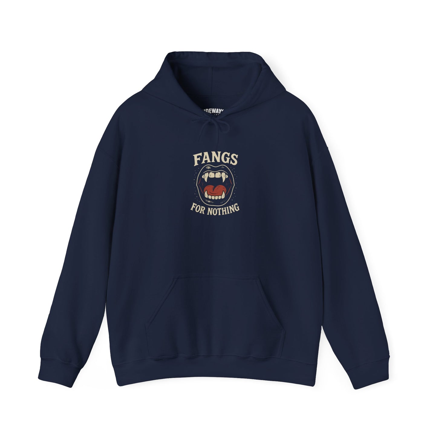 Fangs for Nothing Hoodie - Comfortable Unisex Sweatshirt for Halloween