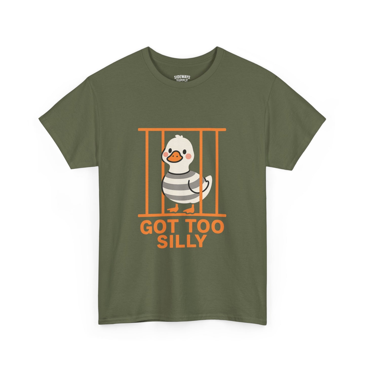 Funny Goose Jail Humor Heavy Cotton Tee