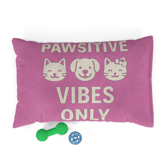 Pet Bed - Pawsitive Vibes Cozy Corner for Cats and Dogs