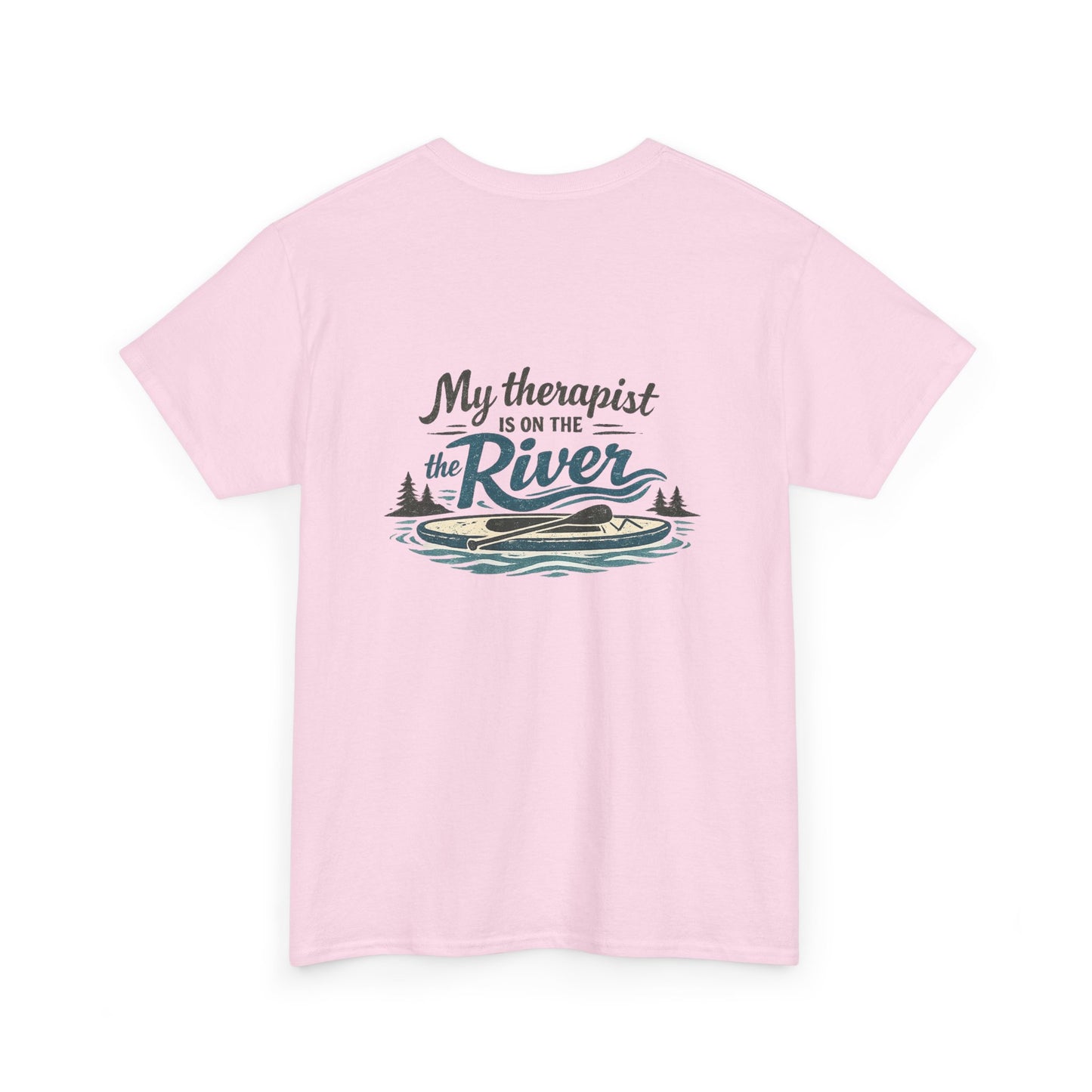 River Therapy T‑Shirt — "My Therapist Is on the River" Outdoor Fishing Tee