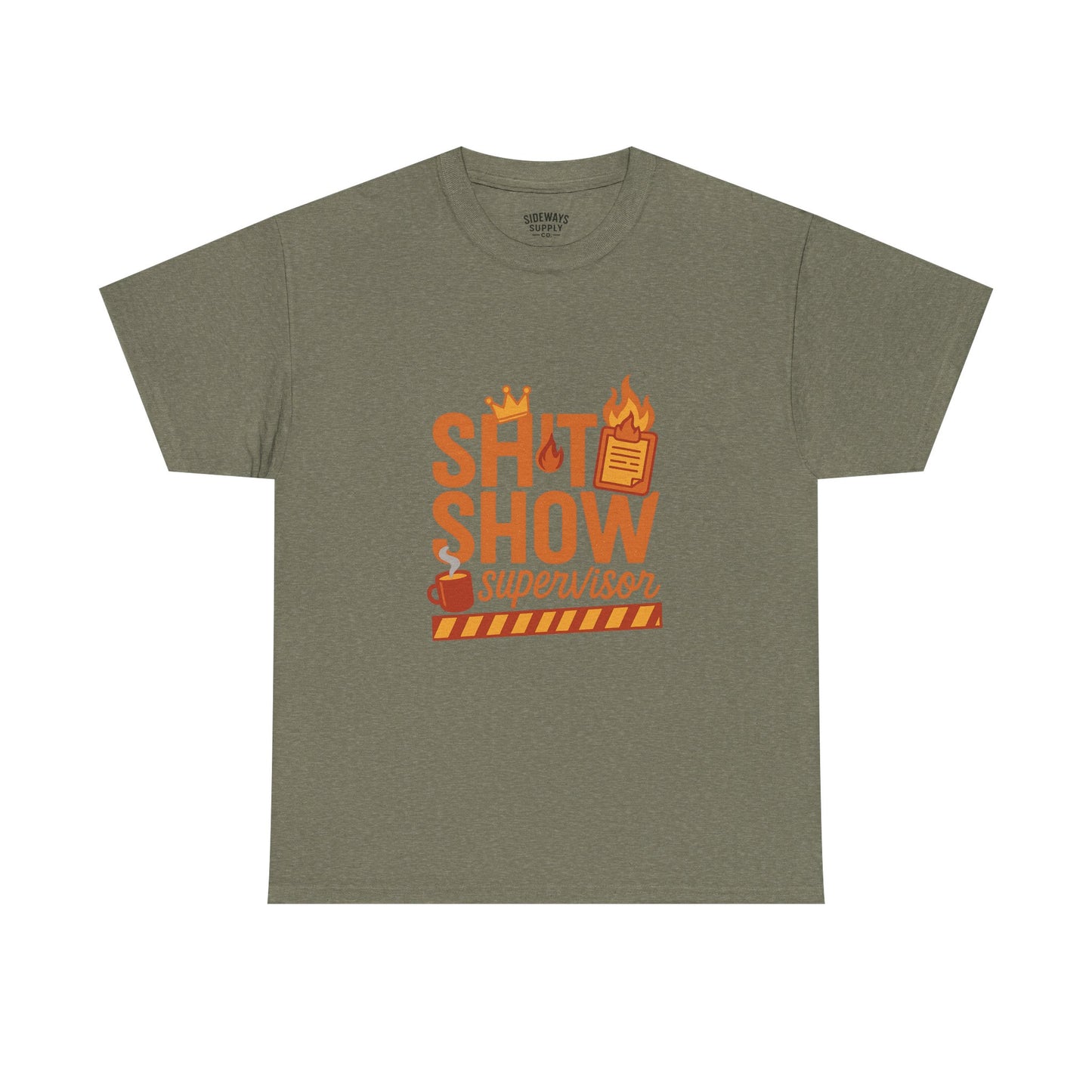 Sh*t Show Supervisor Unisex Cotton T-Shirt, Funny Supervisor Tee, Unisex Humor Shirt