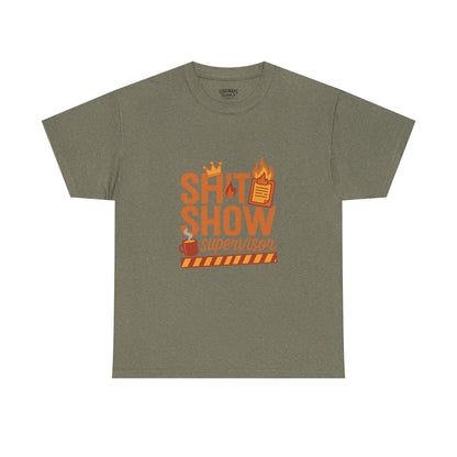 Sh*t Show Supervisor Unisex Cotton T-Shirt, Funny Supervisor Tee, Unisex Humor Shirt