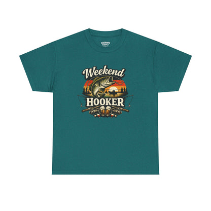 Weekend Hooker Fishing Tee — Unisex Bass Angler Graphic T-Shirt