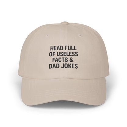 Head Full of Useless Facts – Embroidered Dad Cap