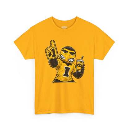 Mascot Fan T-Shirt — #1 Foam Finger Cheerleader Design