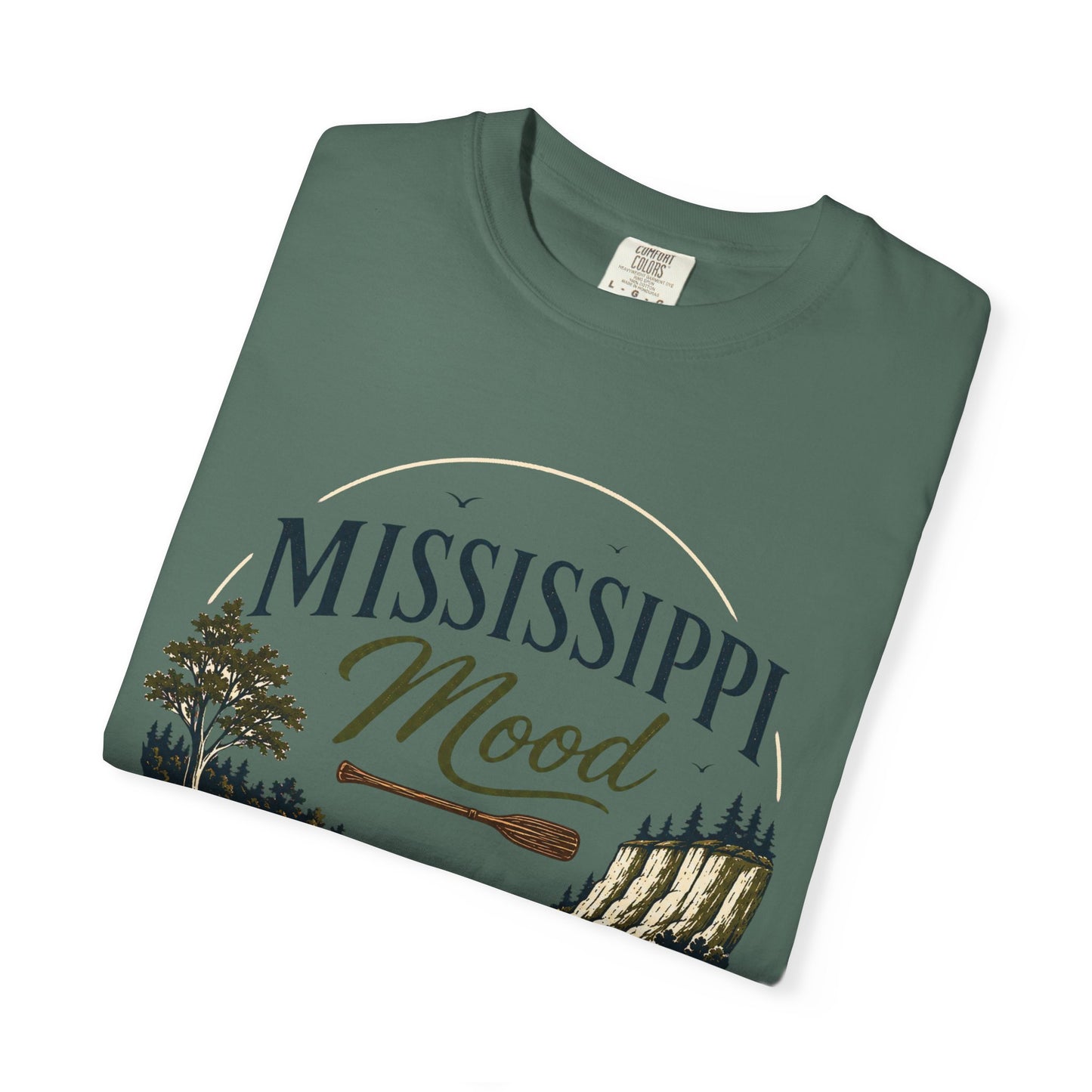 Mississippi Mood T-Shirt — Retro Riverfront Scenic Tee