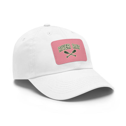 River Rat Leather Patch Hat — Fishing & River Life Cap