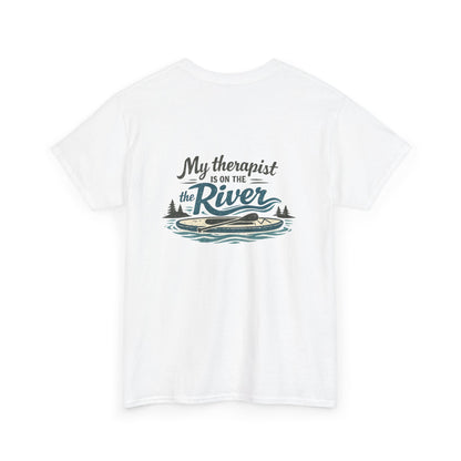 River Therapy T‑Shirt — "My Therapist Is on the River" Outdoor Fishing Tee
