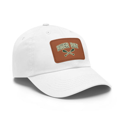 River Rat Leather Patch Hat — Fishing & River Life Cap