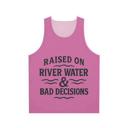 "Raised on River Water & Bad Decisions" Women’s Tank Top