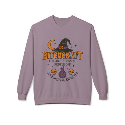 Bitchcraft Fleece Sweatshirt, Witchy Halloween Apparel