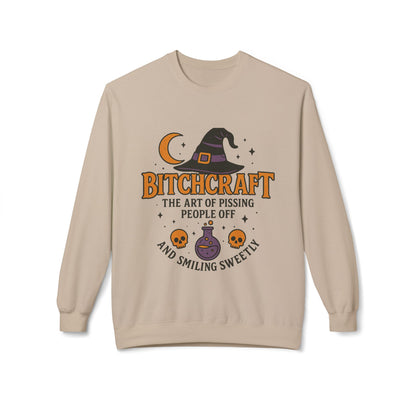 Bitchcraft Fleece Sweatshirt, Witchy Halloween Apparel