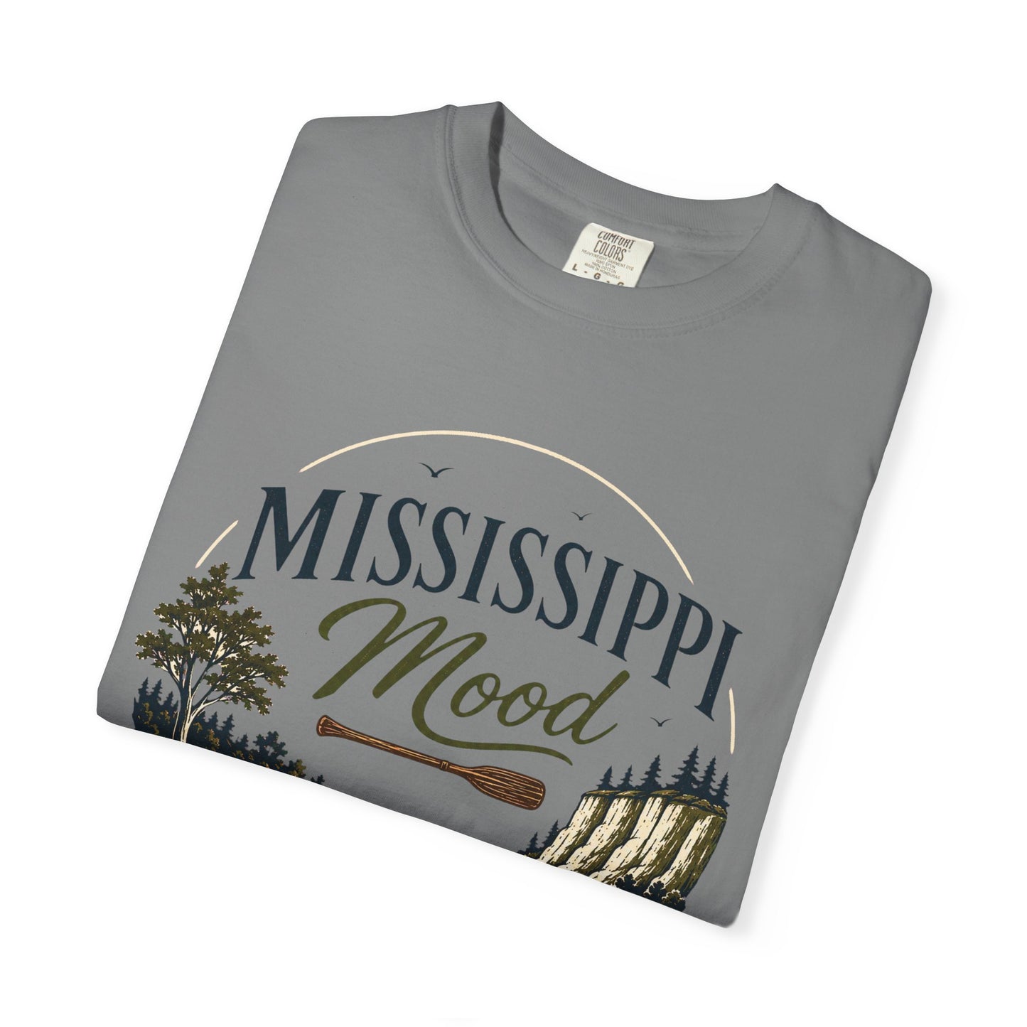Mississippi Mood T-Shirt — Retro Riverfront Scenic Tee