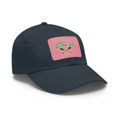 River Rat Leather Patch Hat — Fishing & River Life Cap