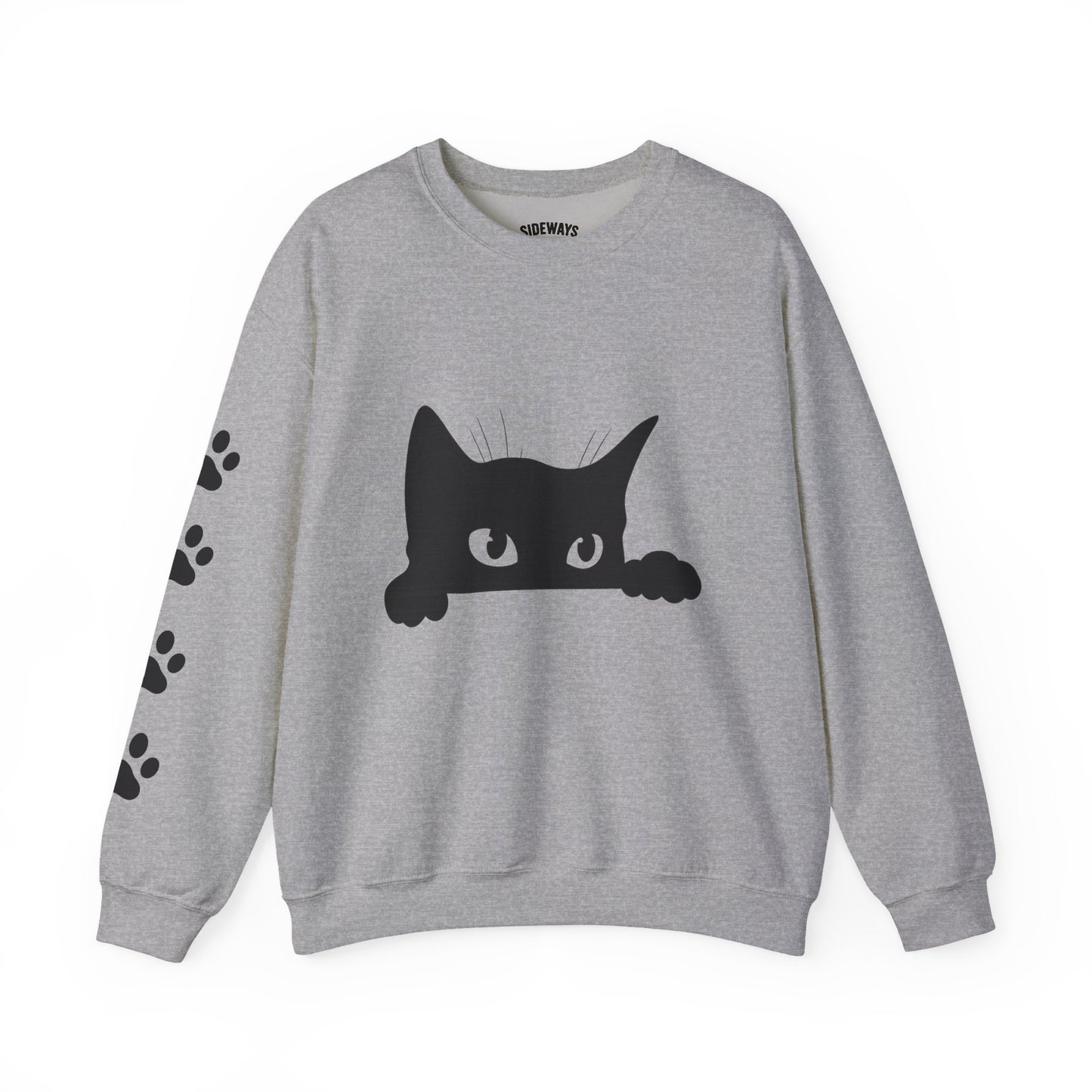 Whimsical Cat Sweatshirt - Cozy Crewneck