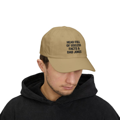 Head Full of Useless Facts – Embroidered Dad Cap