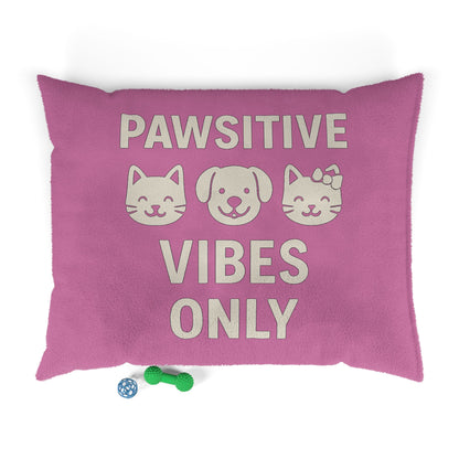 Pet Bed - Pawsitive Vibes Cozy Corner for Cats and Dogs