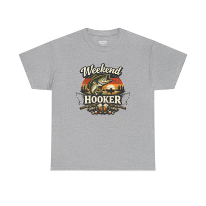 Weekend Hooker Fishing Tee — Unisex Bass Angler Graphic T-Shirt