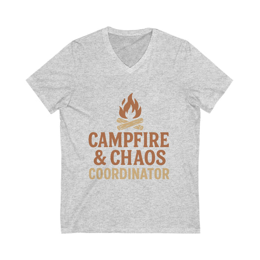 Campfire & Chaos Coordinator V-Neck Tee
