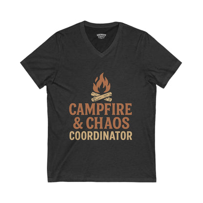 Campfire & Chaos Coordinator V-Neck Tee