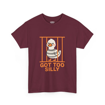 Funny Goose Jail Humor Heavy Cotton Tee