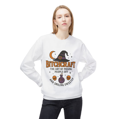 Bitchcraft Fleece Sweatshirt, Witchy Halloween Apparel