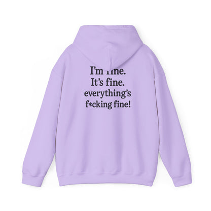 “Everything’s Fine” Heavy Blend Sweatshirt – by Swearwear