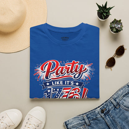 T-Shirt — "Party Like It's 1776!" Patriotic 4th of July Tee