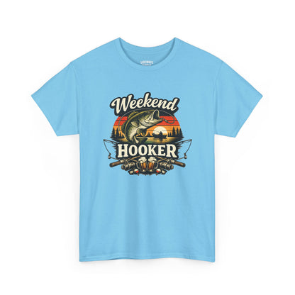 Weekend Hooker Fishing Tee — Unisex Bass Angler Graphic T-Shirt