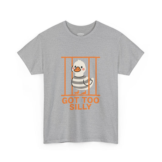 Funny Goose Jail Humor Heavy Cotton Tee
