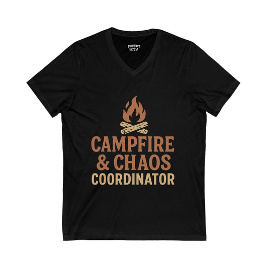 Campfire & Chaos Coordinator V-Neck Tee