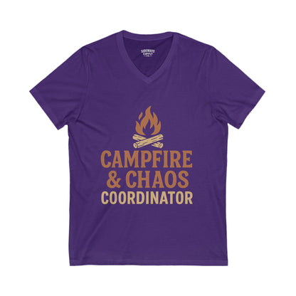 Campfire & Chaos Coordinator V-Neck Tee