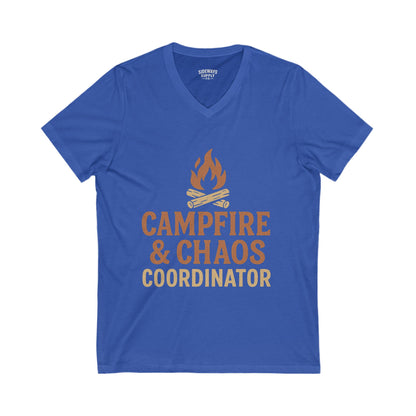 Campfire & Chaos Coordinator V-Neck Tee