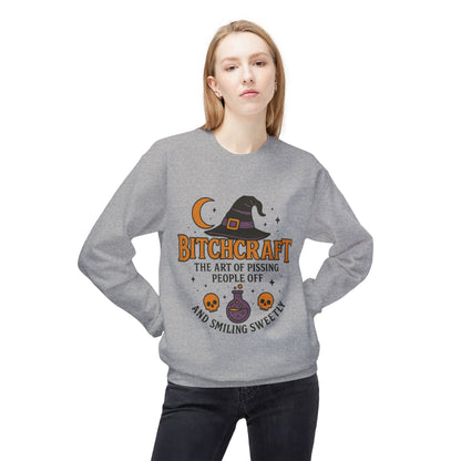 Bitchcraft Fleece Sweatshirt, Witchy Halloween Apparel