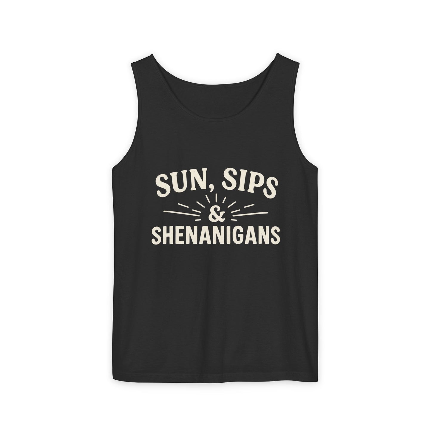 Sun, Sips & Shenanigans Tank Top, Summer Apparel, Casual Wear, Beach Day Outfit