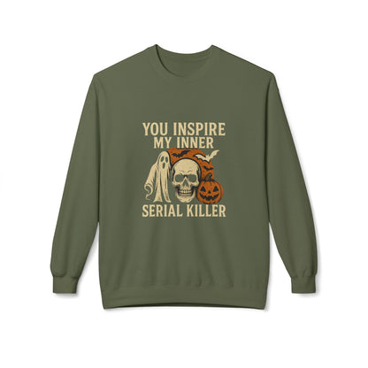 You Inspire My Inner Serial Killer Sweatshirt – Dark Humor Halloween Apparel