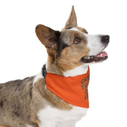 Stylish Pet Bandana Collar – “Can’t Be Trusted Off Leash”