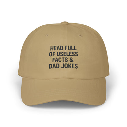 Head Full of Useless Facts – Embroidered Dad Cap
