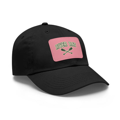 River Rat Leather Patch Hat — Fishing & River Life Cap